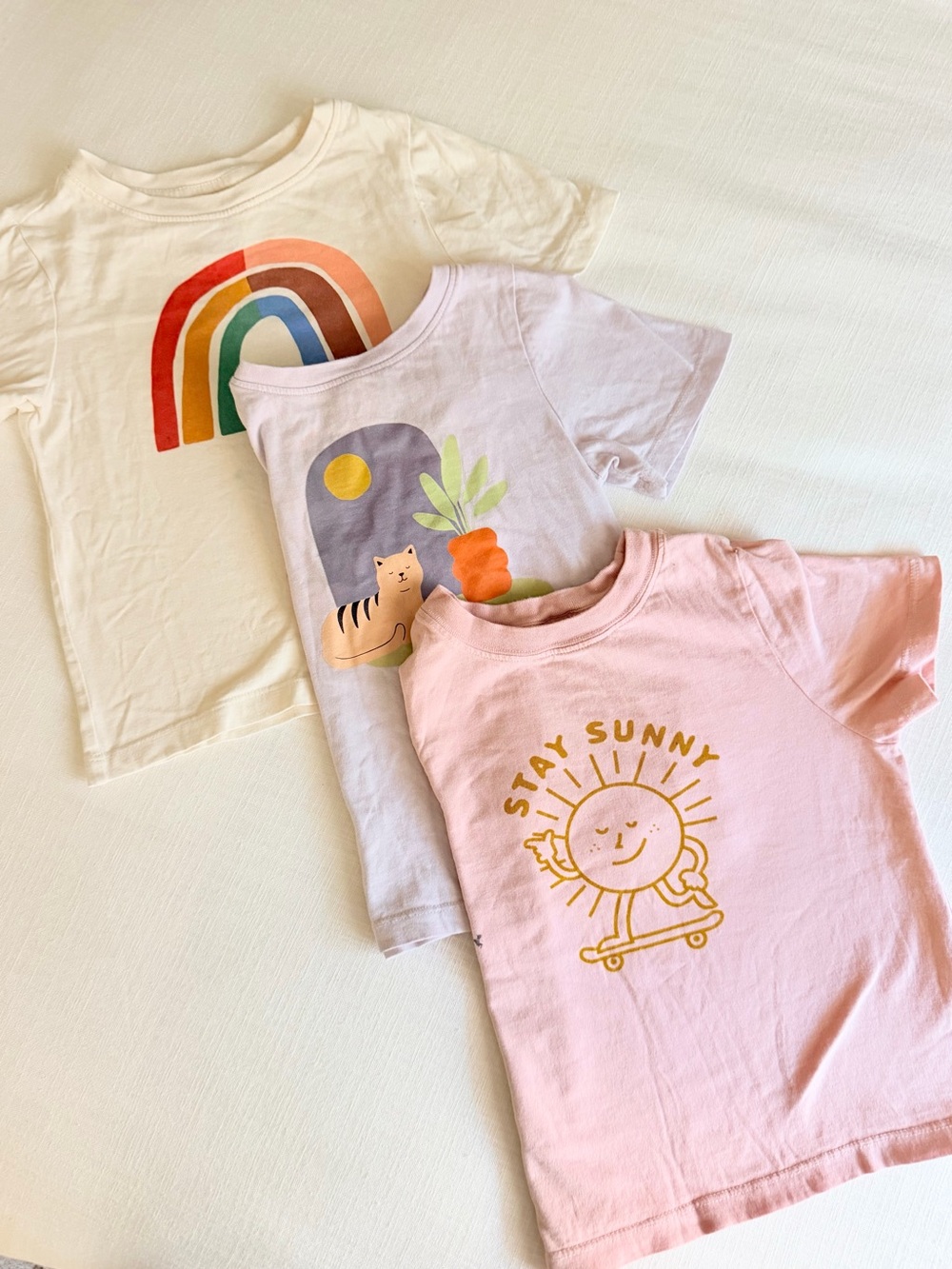 Hanna Andersson play short sleeve (3) tee shirt bundle 90cm 3T